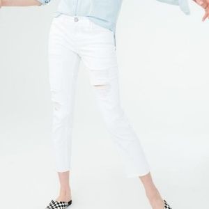 NWT Aeropostale Ankle Straight White Jeans size 4